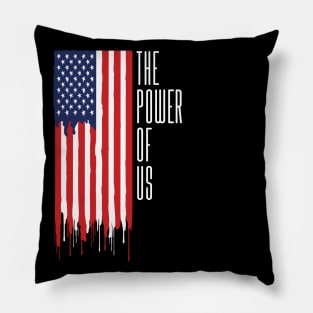 The power of US American flag Pillow