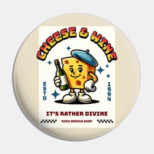 Cheese and Wine Pin