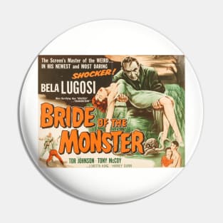 Bride of the Monster Movie Poster Pin