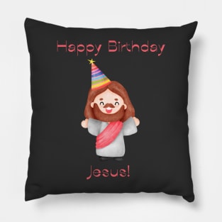 Happy Birthday Jesus Pillow