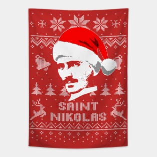 Nikola Tesla Saint Nikolas Tapestry