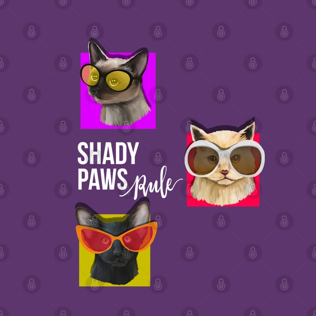 Shady Paws Rule Cat by RAWRTY ANIMALS