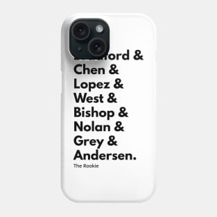 The Rookie Squad Goals T-Shirt Season 1 (Black Text) Phone Case