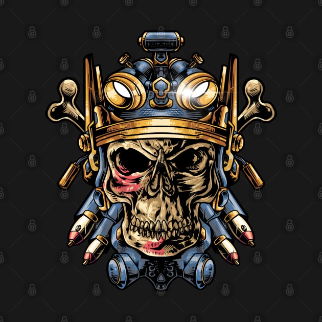 military skull by Bayuktx