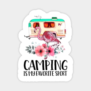 Camping Is My Favorite Sport Magnet