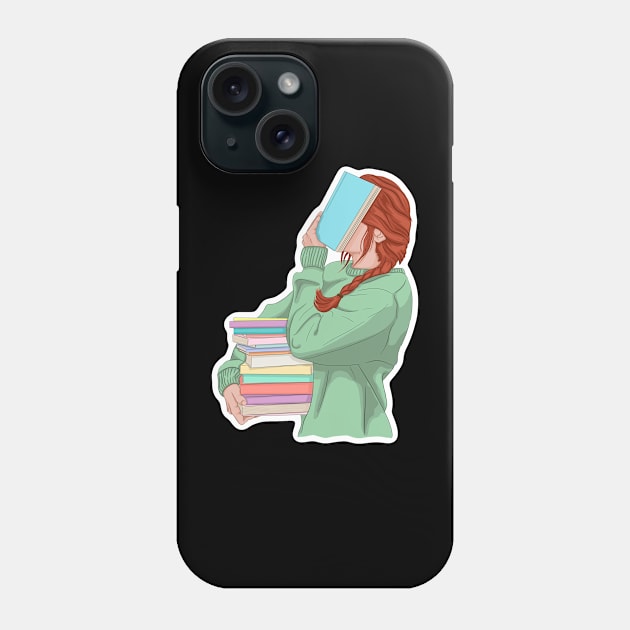 Head in the books Phone Case by Gumdrop