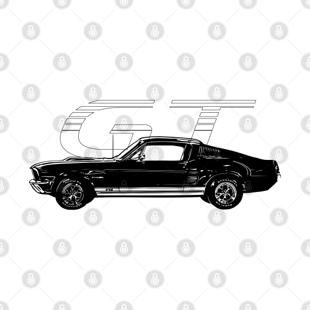 Ford Mustang GT Illustration by russodesign