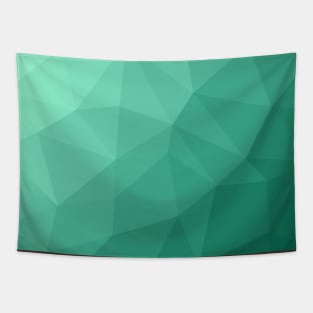 Polygon Geometric Triangles Green Tapestry