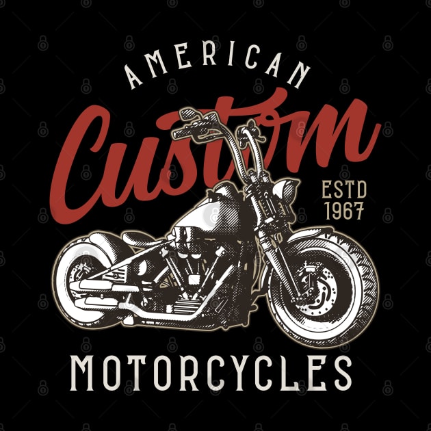 American Custom Bike Chopper Motorcycle Biker by Automotive Apparel & Accessoires