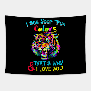 Autism Awareness Fathering Its Ok To Be Different Tiger Tapestry