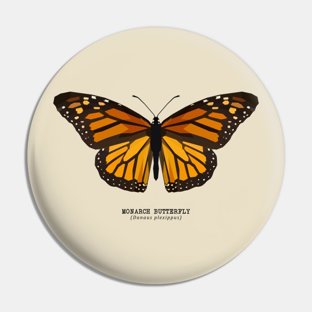 Monarch Butterfly Pin by jintetsu