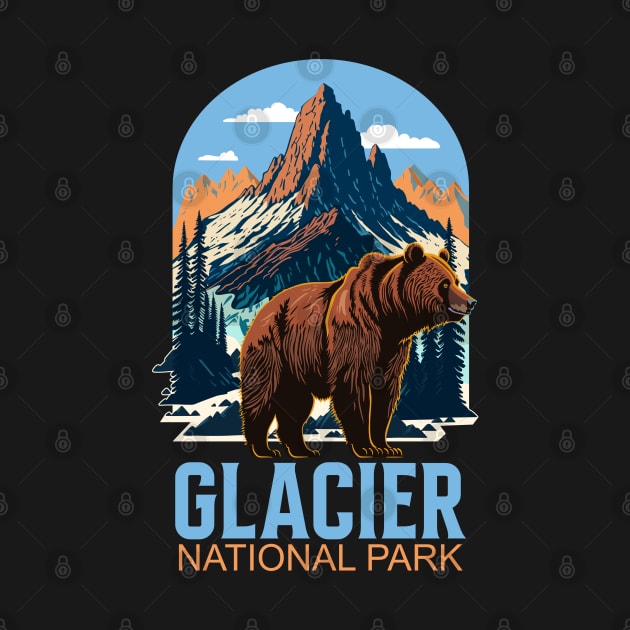 Glacier National Park Montana Grizzly Bear by SuburbanCowboy