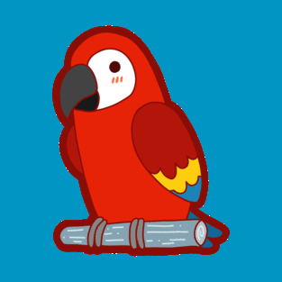 Cute Parrot - Red T-Shirt