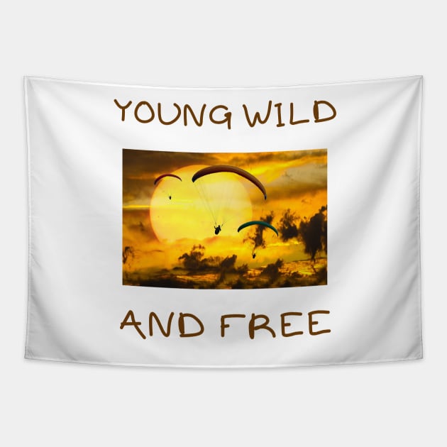 Young wild and free Tapestry by IOANNISSKEVAS