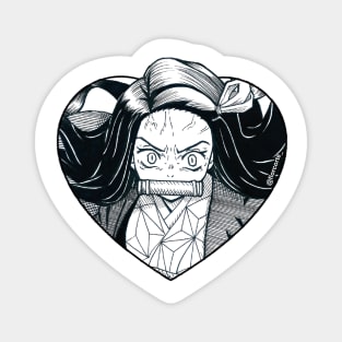 Nezuko Heart Magnet