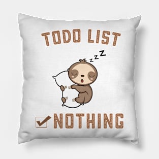 To do list nothing Pillow