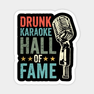 Funny Vintage Karaoke Bar Crawl: Drunk Karaoke Hall Of Fame Magnet