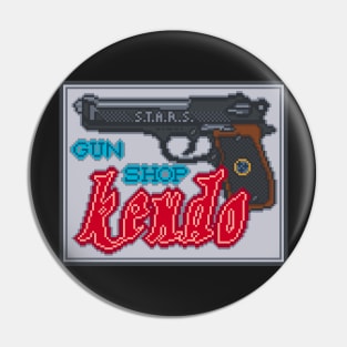 Resident Evil Kendo Pixel Art Pin