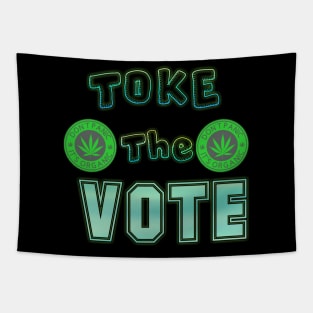 Toke The Vote 3 Tapestry