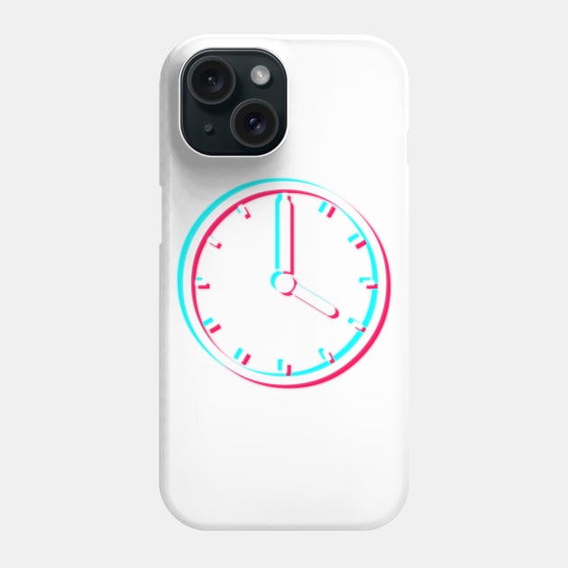 Vaporwave Clock Phone Case by christopper