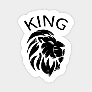 King Lion Shirt Magnet