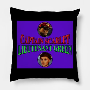 Captain Scarlet & Lieutenant Green Pillow