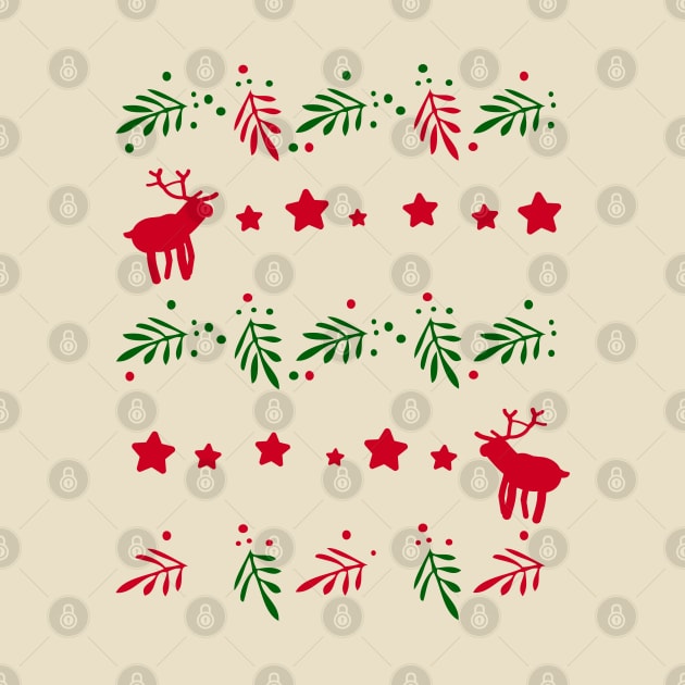 Rudolph Christmas pattern by CindyS