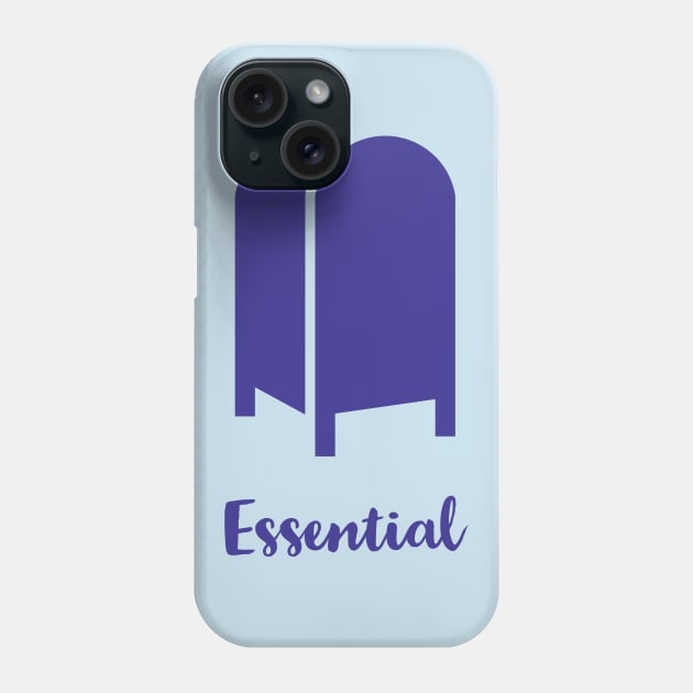 Essential Postal Box Post Office USPS Blue Phone Case by terrybain