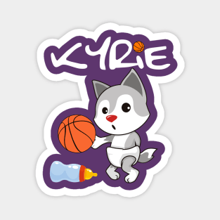 Kyrie The Baby Hoop Star Wolf (Style 2) Magnet