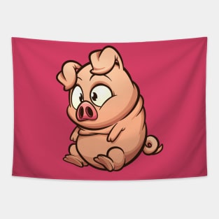 Fat little pig Tapestry