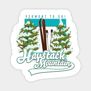 Haystack Mountain Vermont USA Ski logo Magnet