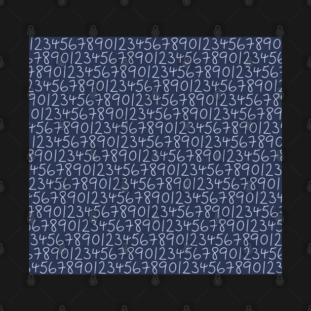 Numbers galore in deep blue by FrancesPoff