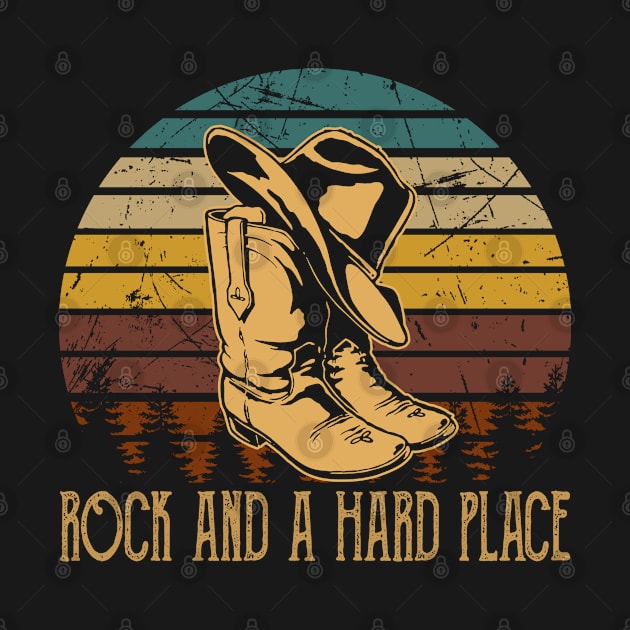 Rock And A Hard Place Cowboy Boots And Hat Country Music by Chocolate Candies