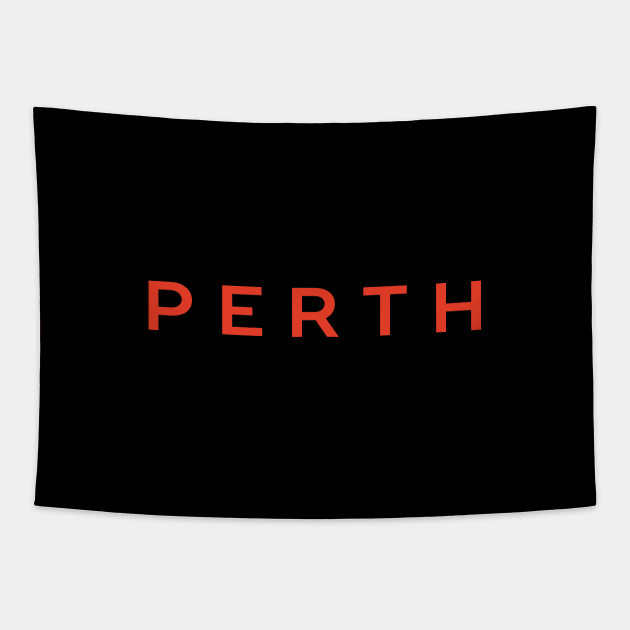 Perth City Typography Tapestry by calebfaires