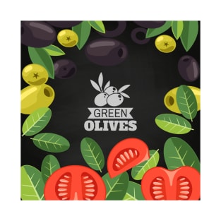 Olives oil blackboard T-Shirt