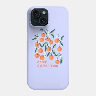 Sweet  Clementines Blue Phone Case