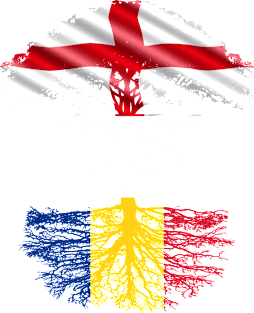 English Grown With Romanian Roots - Gift for Romanian With Roots From Romania Magnet