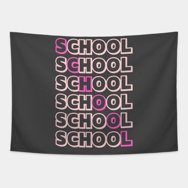 School Tapestry by My Word Art