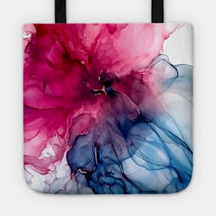 Scarlet Mist - Abstract Alcohol Ink Art Tote