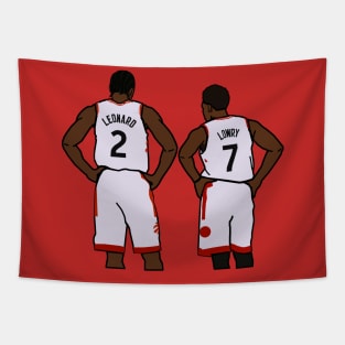 Kawhi Leonard and Kyle Lowry - NBA Toronto Raptors Tapestry