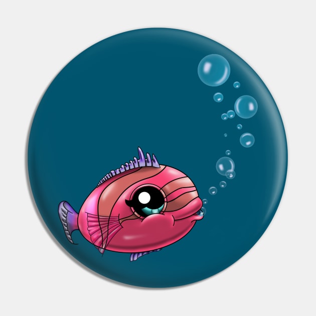 Pink Fish Pin by treasured-gift