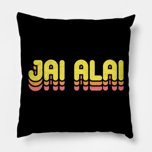 Retro Jai Alai Pillow