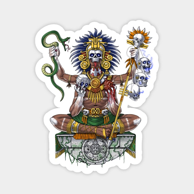 Aztec Shaman Magnet by underheaven