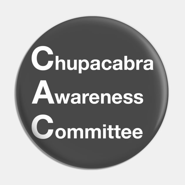 Chupacabra Awareness Committee Pin by WDWTales