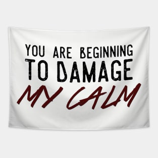 You Are Beginning To Damage My Calm Tapestry