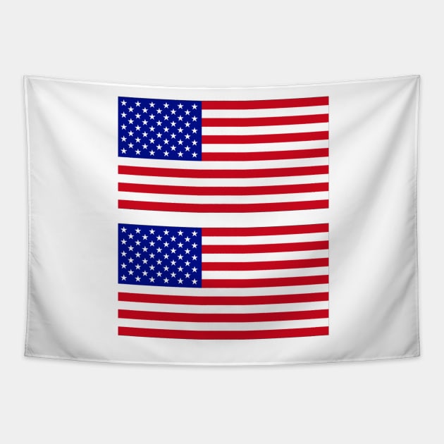 USA Flag x2 Tapestry by Islanr