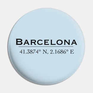 Barcelona coordinate Pin