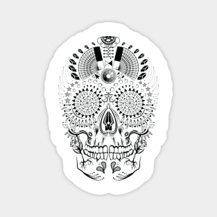 Illustrator Skull (Black) Magnet