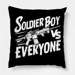 Soldier boy vs everyone , soldier lovet Pillow