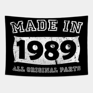 Made 1989 Original Parts Birthday Gifts distressed Tapestry